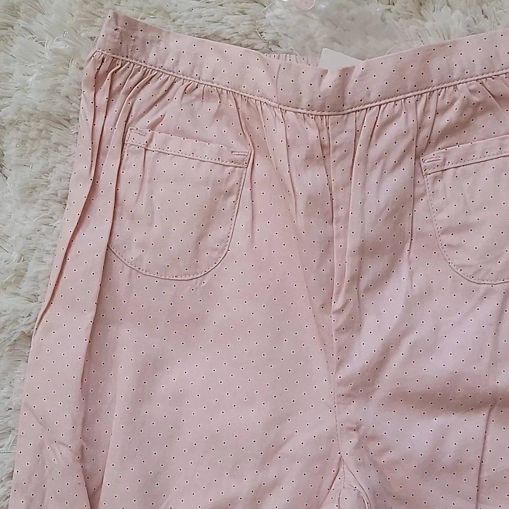 JANIE AND JACK PINK POLKA DOT PANTS, SIZE 6-12 MONTHS - NEW!